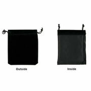 50X Small Velvet Cloth Drawstring Bags Gift Bag Jewelry Ring Pouch Earring Favor 9x12 - Black V528-9360312112763