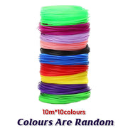 100M PLA 3D Pen Filament 10 Colours 1.75mm Printing Material for Drawing Craft V528-9360312112831
