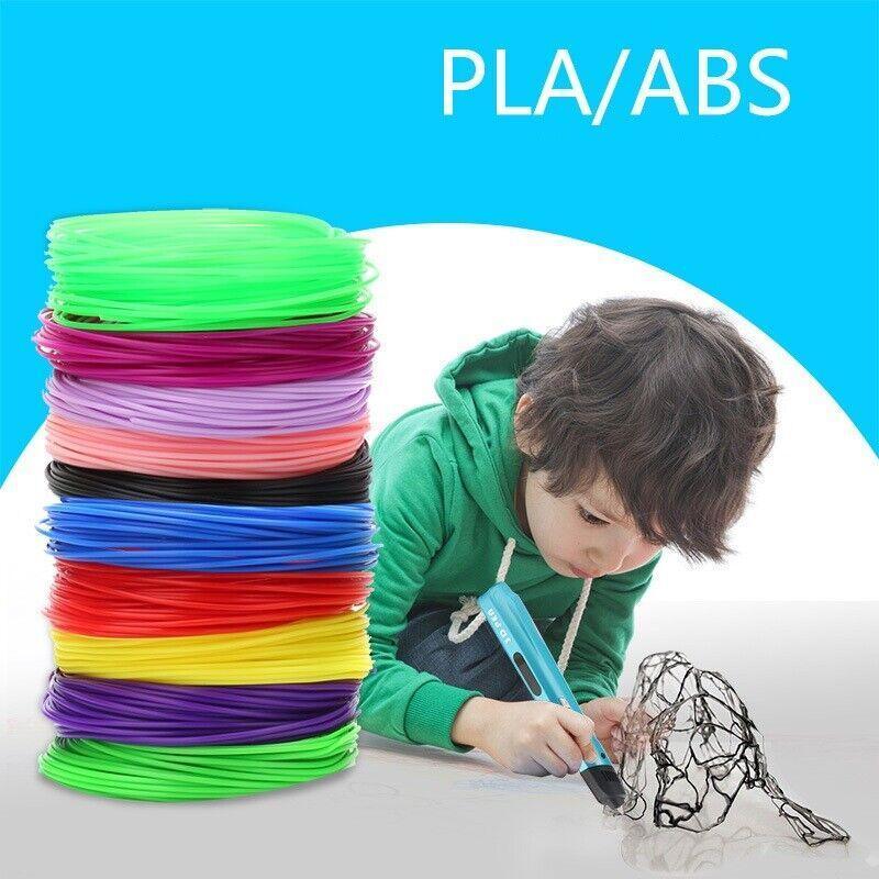 100M PLA 3D Pen Filament 10 Colours 1.75mm Printing Material for Drawing Craft V528-9360312112831