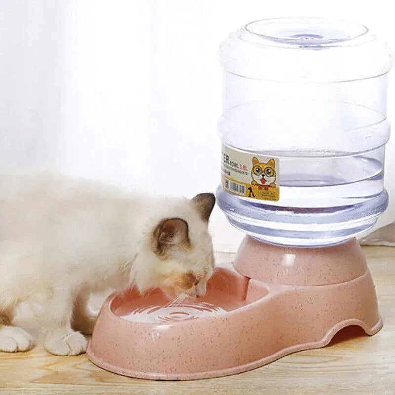 Automatic 3.8L Water Feeder Pet Dog Cat Puppy Dispenser Feeder Bowl Bottle - Blue V528-9360312113449