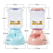 Automatic 3.8L Water Feeder Pet Dog Cat Puppy Dispenser Feeder Bowl Bottle - Grey V528-9360312113463