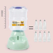 Automatic 3.8L Water Feeder Pet Dog Cat Puppy Dispenser Feeder Bowl Bottle - Grey V528-9360312113463