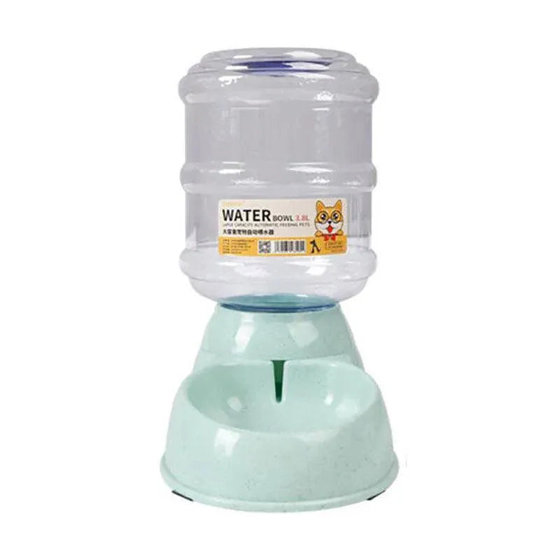 Automatic 3.8L Water Feeder Pet Dog Cat Puppy Dispenser Feeder Bowl Bottle - Green V528-9360312113487