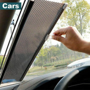 Silver Roller Blinds Suction Cup Sunshade Blackout Curtains Car Home Window Curtains - 40 X 60 CM V528-9360312118697
