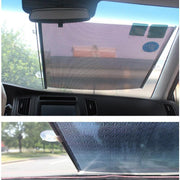 Silver Roller Blinds Suction Cup Sunshade Blackout Curtains Car Home Window Curtains - 40 X 60 CM V528-9360312118697