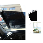 Silver Roller Blinds Suction Cup Sunshade Blackout Curtains Car Home Window Curtains - 40 X 60 CM V528-9360312118697