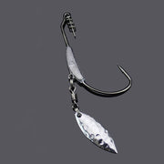 Weedless Jighead Hook Swimbait Worm Fishing Lure Wide Gap Single Barbed Spinner - 1/0# V528-9360312126869