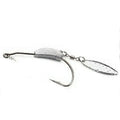 Weedless Jighead Hook Swimbait Worm Fishing Lure Wide Gap Single Barbed Spinner - 2/0# V528-9360312126876