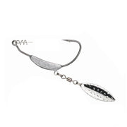 Weedless Jighead Hook Swimbait Worm Fishing Lure Wide Gap Single Barbed Spinner - 2/0# V528-9360312126876