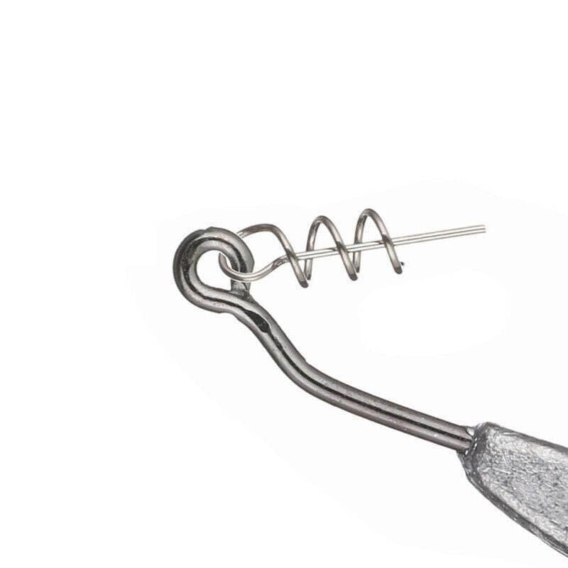 Weedless Jighead Hook Swimbait Worm Fishing Lure Wide Gap Single Barbed Spinner - 2/0# V528-9360312126876