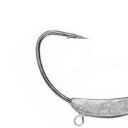 Weedless Jighead Hook Swimbait Worm Fishing Lure Wide Gap Single Barbed Spinner - 2/0# V528-9360312126876