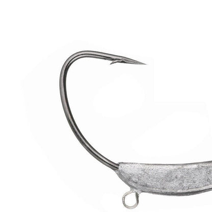 Weedless Jighead Hook Swimbait Worm Fishing Lure Wide Gap Single Barbed Spinner - 2/0# V528-9360312126876