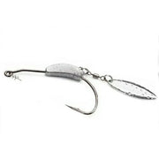 Weedless Jighead Hook Swimbait Worm Fishing Lure Wide Gap Single Barbed Spinner - 3/0# V528-9360312126883