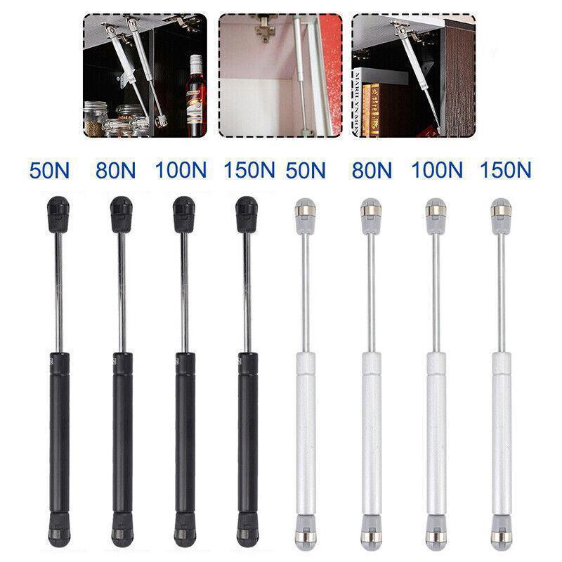 4PCS 60N Gas Strut Kitchen Cabinet Cupboard Door Hinges Stays - Silver V528-9360312128214