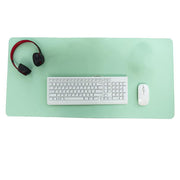 Large Leather Mouse Pad 80x40cm Desk Mat Gaming Extended Waterproof Anti Slip - Light Blue V528-9360312129327