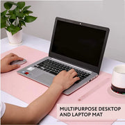 Large Leather Gaming Mouse Pad Waterproof Desk Keyboard Mat 120 x 60cm - Grey V528-9360312129389