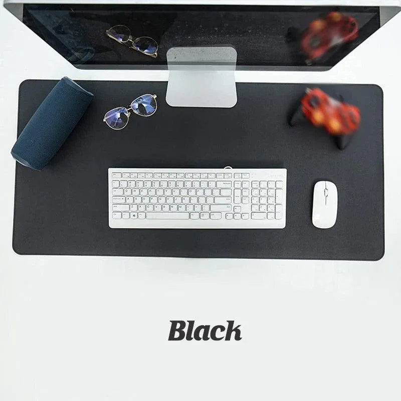 Large Leather Gaming Mouse Pad Waterproof Desk Keyboard Mat 120 x 60cm - Grey V528-9360312129389
