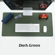 Large Leather Gaming Mouse Pad Waterproof Desk Keyboard Mat 120 x 60cm - Grey V528-9360312129389
