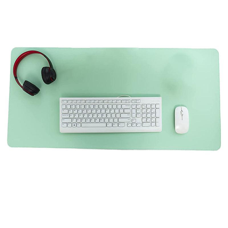 Large Leather Mouse Pad 80x40cm Desk Mat Gaming Extended Waterproof Anti Slip - Light Green V528-9360312129488
