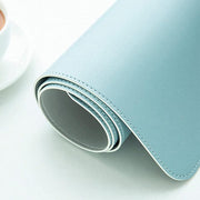 Large Leather Mouse Pad 80x40cm Desk Mat Gaming Extended Waterproof Anti Slip - Light Green V528-9360312129488