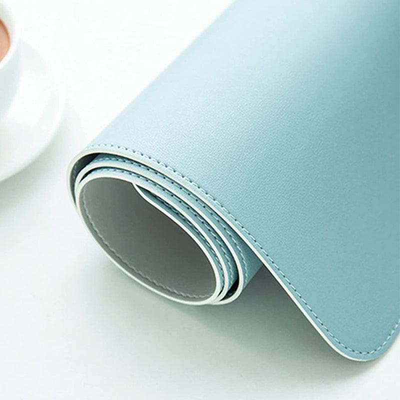 Large Leather Mouse Pad 80x40cm Desk Mat Gaming Extended Waterproof Anti Slip - Light Green V528-9360312129488