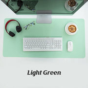 Large Leather Gaming Mouse Pad Waterproof Desk Keyboard Mat 120 x 60cm - Light Green V528-9360312129501