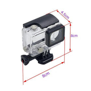 Waterproof Housing Case for GoPro Hero 3 Plus 4 Clear Protective Diving Shell - For GoPro Hero 3+ V528-9360312129860