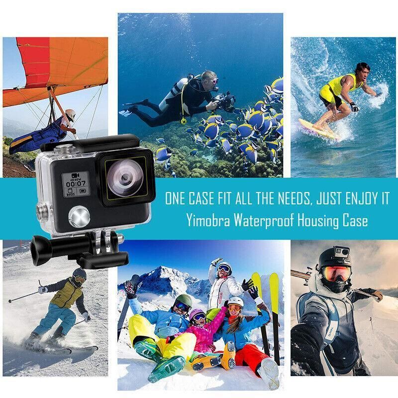 Waterproof Housing Case for GoPro Hero 3 Plus 4 Clear Protective Diving Shell - For GoPro Hero 3+ V528-9360312129860