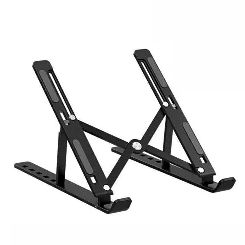 Adjustable Laptop Stand Portable Aluminum Alloy Desktop Holder for 11 to 17.3 Inch - Black V528-9360312131269