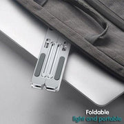 Adjustable Laptop Stand Portable Aluminum Alloy Desktop Holder for 11 to 17.3 Inch - Black V528-9360312131269