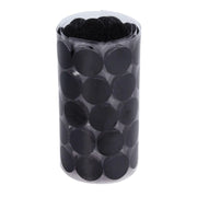 Hook and Loop Sticky Self Adhesive Dots Coins Circles Tape Black White 15mm - Black V528-9360312133232