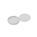 Hook and Loop Sticky Self Adhesive Dots Coins Circles Tape Black White 15mm - White V528-9360312133270