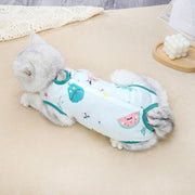 Pet Cat Postoperative Recovery Suit Pet Surgery Clothing Sterilization Weaning Pink - L(Bust: 44cm Length: V528-9360312135809