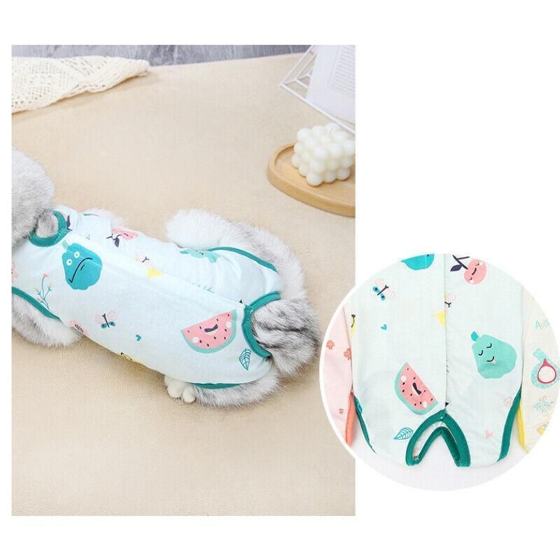 Pet Cat Postoperative Recovery Suit Pet Surgery Clothing Sterilization Weaning Pink - S( Bust: 33cm Length: V528-9360312135823