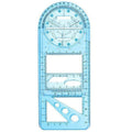 Multifunctional Geometric Ruler Student Mathematics Drawing Tools School Office - Blue-Primary School V528-9360312136226
