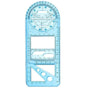 Multifunctional Geometric Ruler Student Mathematics Drawing Tools School Office - Blue-Primary School V528-9360312136226