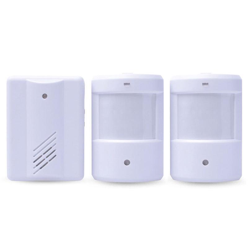 Restaurant Shop Door Entry Wireless Pir Motion Sensor Door Chime Door Bell Alarm - 2 Receivers+1 Sensor V528-9360312139623