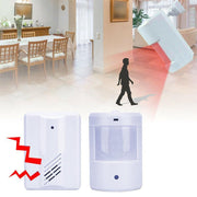 Restaurant Shop Door Entry Wireless Pir Motion Sensor Door Chime Door Bell Alarm - 1 Receiver+2 Sensors V528-9360312139630