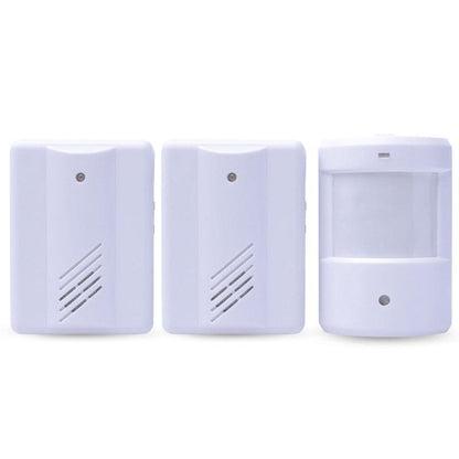 Restaurant Shop Door Entry Wireless Pir Motion Sensor Door Chime Door Bell Alarm - 1 Receiver+2 Sensors V528-9360312139630