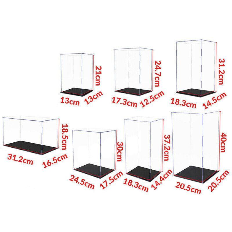Acrylic Display Case Clear Box Dustproof Large Self-Install Cars Trucks - 17.3x12.5x24.7CM V528-9360312139906