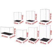 Acrylic Display Case Clear Box Dustproof Large Self-Install Cars Trucks - 18.3x14.4x37.2CM V528-9360312139920