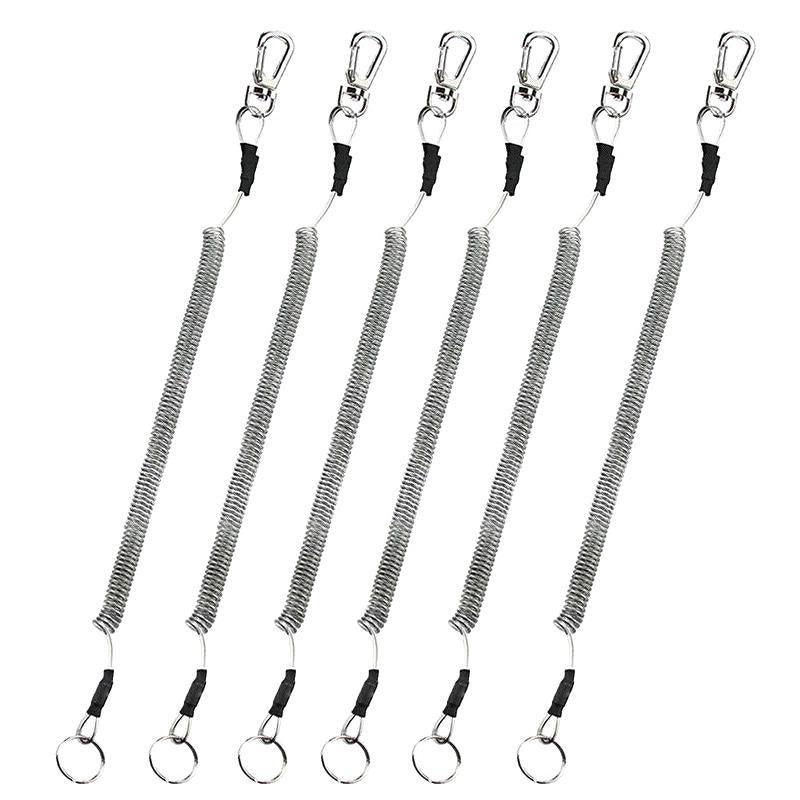 6X Fishing Lanyards Boating Ropes Kayak Secure Pliers Lip Grips Tackle Fish Tool - Black V528-9360312143538