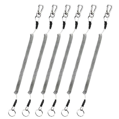 6X Fishing Lanyards Boating Ropes Kayak Secure Pliers Lip Grips Tackle Fish Tool - Black V528-9360312143538