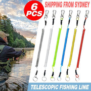 6X Fishing Lanyards Boating Ropes Kayak Secure Pliers Lip Grips Tackle Fish Tool - Multicoloured V528-9360312143545