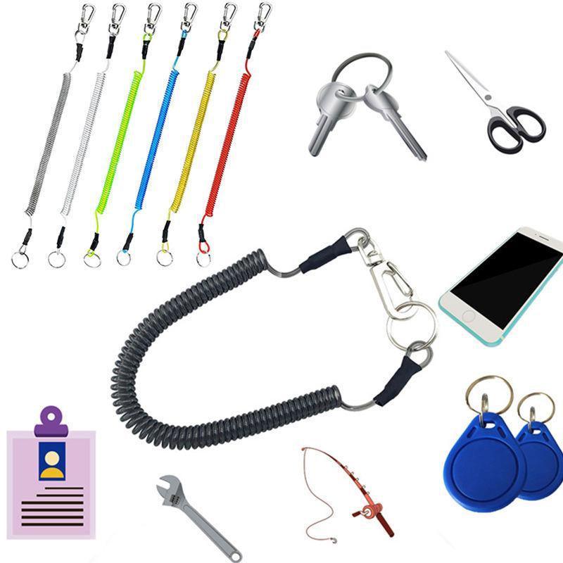 6X Fishing Lanyards Boating Ropes Kayak Secure Pliers Lip Grips Tackle Fish Tool - Multicoloured V528-9360312143545