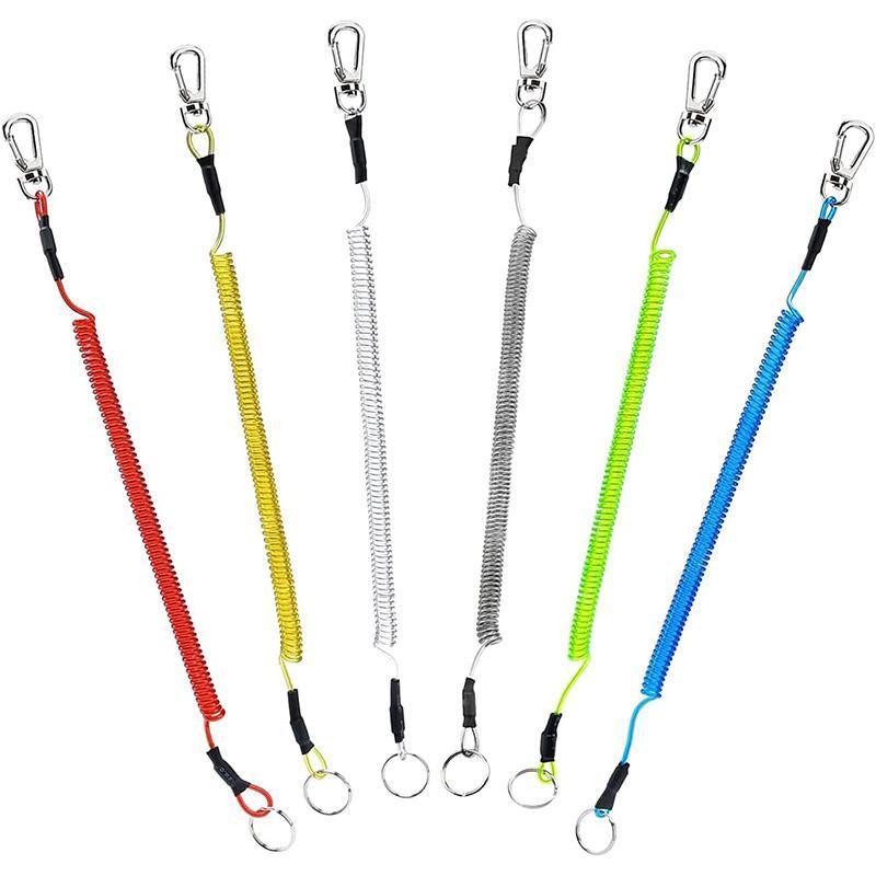 6X Fishing Lanyards Boating Ropes Kayak Secure Pliers Lip Grips Tackle Fish Tool - Multicoloured V528-9360312143545