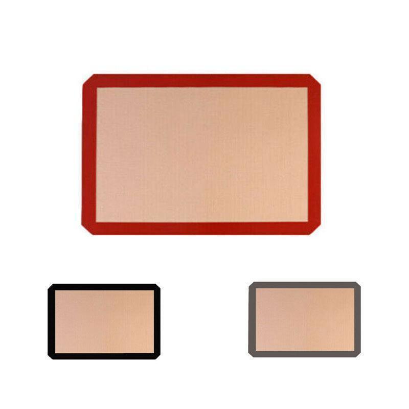 Silicone Baking Mat Non Stick Reusable Sheet for Pastry Dough Cookie Oven Bakeware - Red 2PCS(2*60X40CM) V528-9360312145143