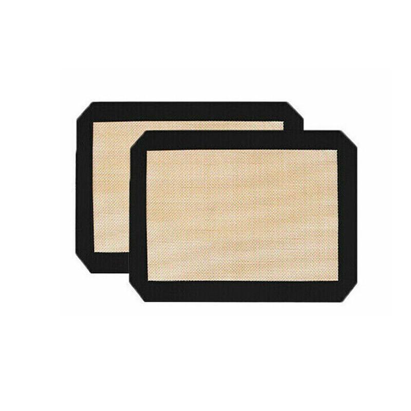 Silicone Baking Mat Non Stick Reusable Sheet for Pastry Dough Cookie Oven Bakeware - Red 2PCS(2*60X40CM) V528-9360312145143