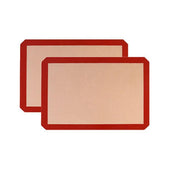 Silicone Baking Mat Non Stick Reusable Sheet for Pastry Dough Cookie Oven Bakeware - Red 2PCS(2*60X40CM) V528-9360312145143