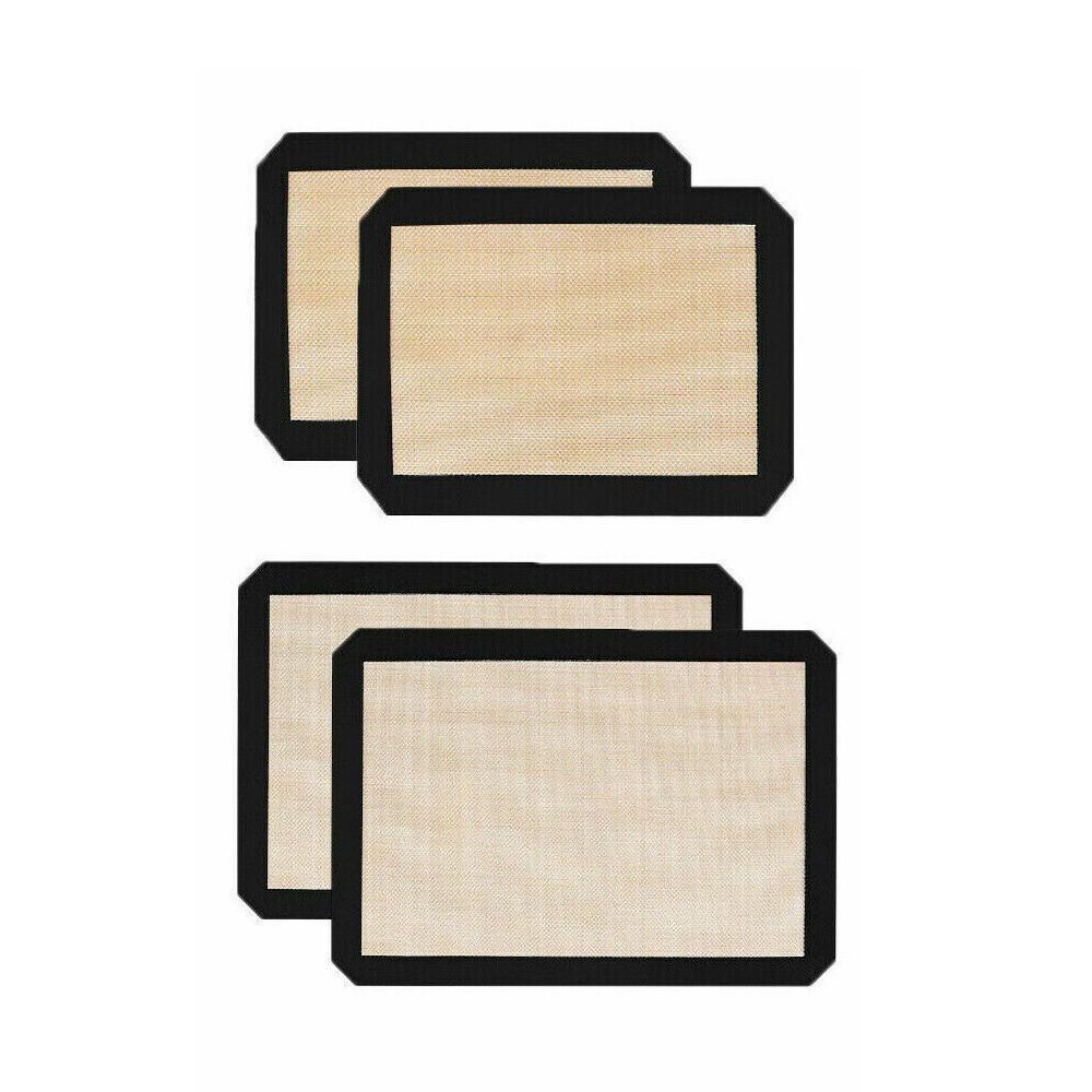 Silicone Baking Mat Non Stick Reusable Sheet for Pastry Dough Cookie Oven Bakeware - Red 2PCS(2*60X40CM) V528-9360312145143